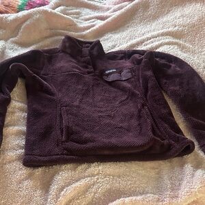 Patagonia Women's Deep Plum Quarter-Zip Fleece Pullover